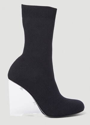 Alexander McQueen 샤드 하이힐 부츠 블랙 amq0252012