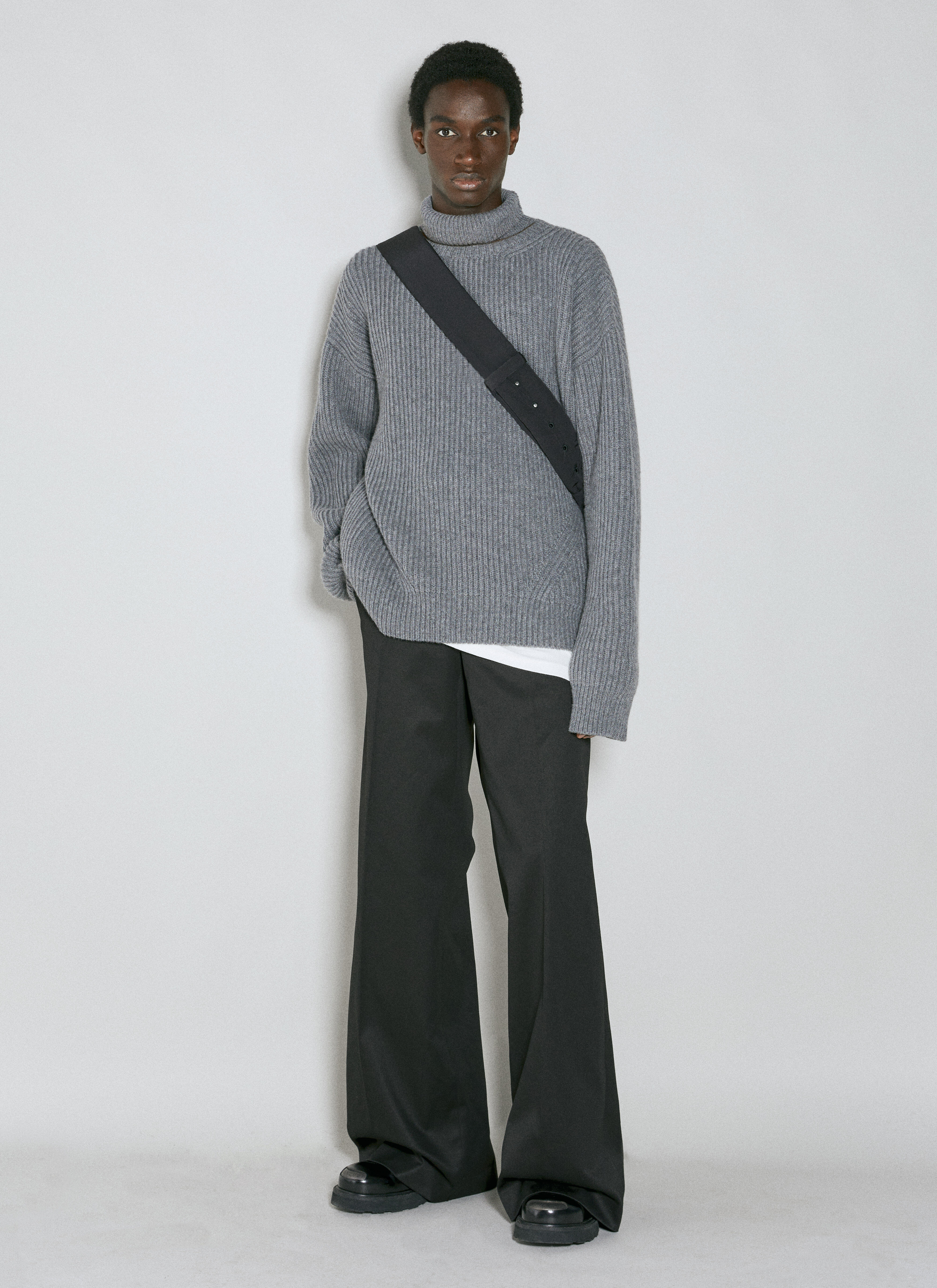 100％本物保証！ Men's' Demeulemeester Ann Achaz LN-CC® | Black in Pants Leg Wide パンツ