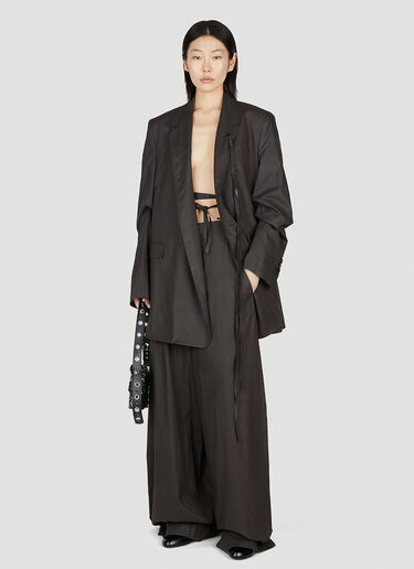 Agnes Slouchy Blazer Ann Demeulemeester Agnes Slouchy Blazer Dark Brown ann0252001