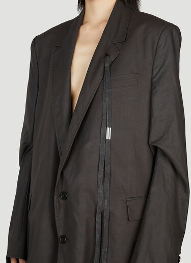 Agnes Slouchy Blazer Ann Demeulemeester Agnes Slouchy Blazer Dark Brown ann0252001
