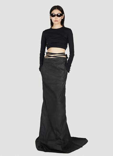 Ann Demeulemeester Philomena Skirt Dark Brown ann0252003