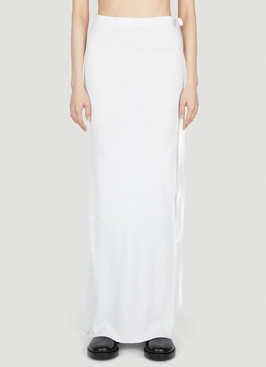 Vittoria Fishtail Maxi Skirt Ann Demeulemeester Vittoria Fishtail Maxi Skirt White ann0252008