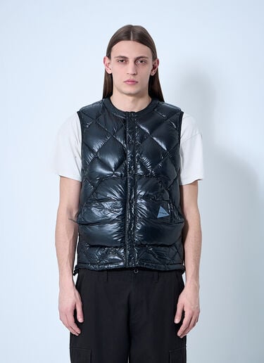 And Wander Quilted Down Vest Black anw0149004