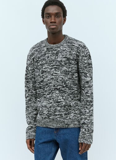 A.P.C. Marled Knit Sweater Grey apc0155006