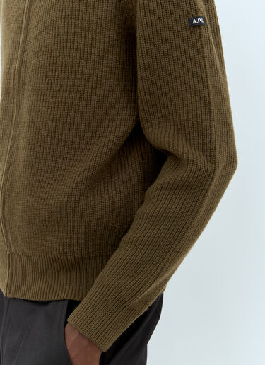 Heath Cardigan A.P.C. Heath Cardigan Green apc0157012
