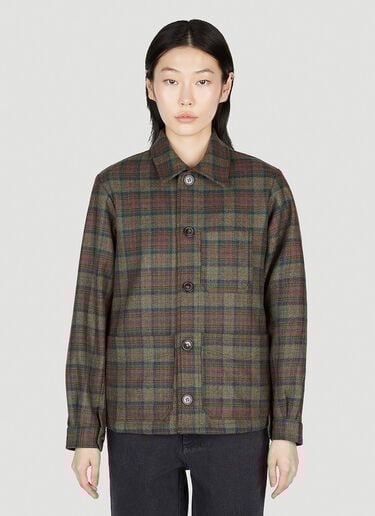 줄리아 체크 재킷 A.P.C. 줄리아 체크 재킷 브라운 apc0253002