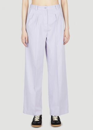 A.P.C. Tressie Wide Leg Pants Lilac apc0253011