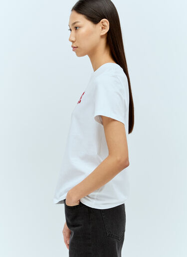 A.P.C. 로고 아플리케 티셔츠 화이트 apc0255006