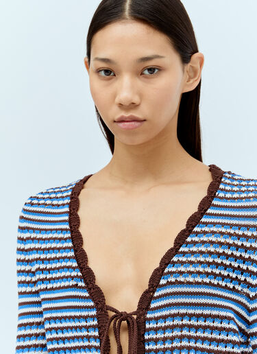 A.P.C. 크로셰 스트라이프 가디건  브라운 apc0256001