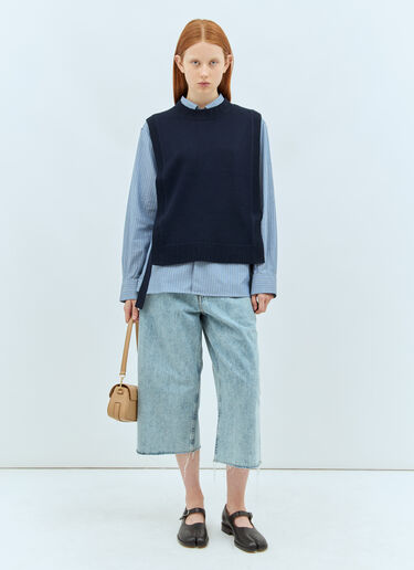 울 베스트 A.P.C. 울 베스트 블루 apc0257002
