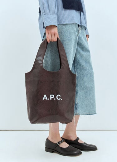 Ninon Small Tote Bag A.P.C. Ninon Small Tote Bag Brown apc0257024