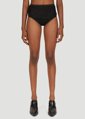 A. ROEGE HOVE Emma Knit Shorts Black arh0249005