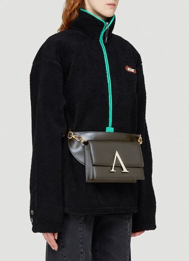Aries Leather Belt Bag Black ari0242023