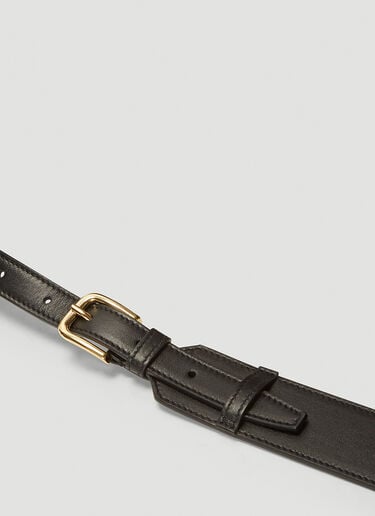 Aries Leather Belt Bag Black ari0242023