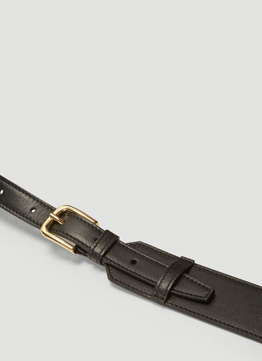 Leather Belt Bag Aries Leather Belt Bag Black ari0242023