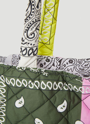 Arizona Love Cabas Bandana Print Quilted Tote Bag Multicolour arz0249006