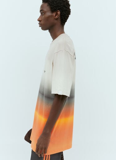 Logo Print Gradient T-Shirt adidas x Song for the Mute Logo Print Gradient T-Shirt Beige asf0154006