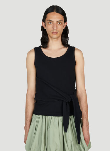 Tie Vest Top Aaron Esh Tie Vest Top Black ash0152008