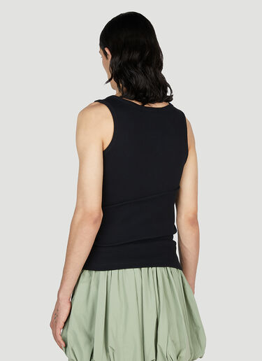 Tie Vest Top Aaron Esh Tie Vest Top Black ash0152008
