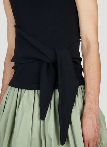 Tie Vest Top Aaron Esh Tie Vest Top Black ash0152008