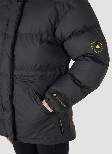 Logo Print Puffer Jacket adidas by Stella McCartney Logo Print Puffer Jacket Black asm0250009