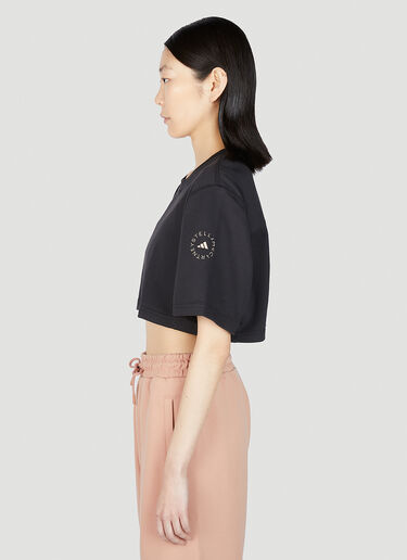 adidas by Stella McCartney Future Playground Cropped T-Shirt Black asm0251010