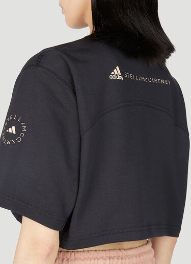 adidas by Stella McCartney Future Playground Cropped T-Shirt Black asm0251010