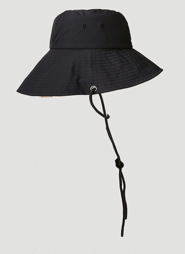 Logo Print Bucket Hat adidas by Stella McCartney Logo Print Bucket Hat Black asm0251041