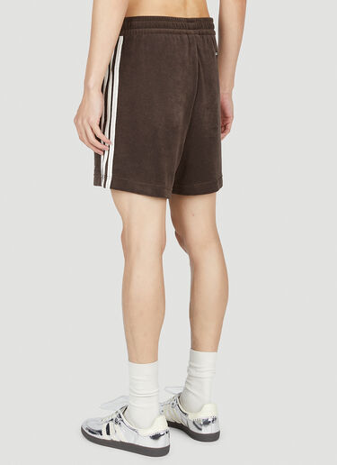 adidas by Wales Bonner 벨루어 트랙 쇼츠 다크 브라운 awb0352010