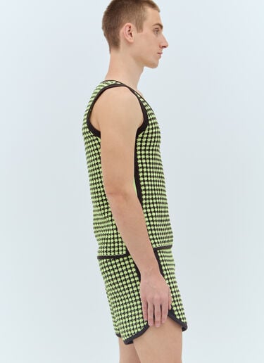 Crochet Knit Vest adidas by Wales Bonner Crochet Knit Vest Green awb0357012
