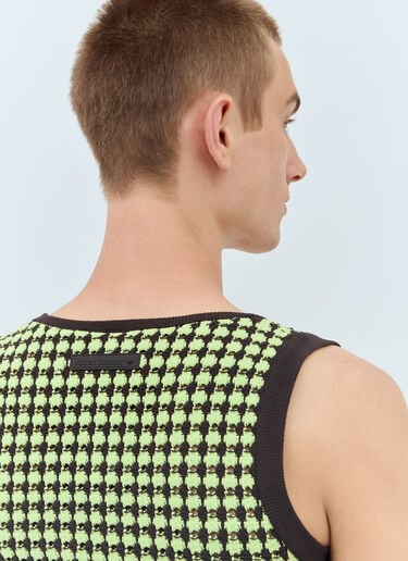 Crochet Knit Vest adidas by Wales Bonner Crochet Knit Vest Green awb0357012