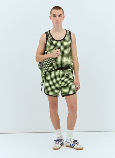 Crochet Knit Vest adidas by Wales Bonner Crochet Knit Vest Green awb0357012