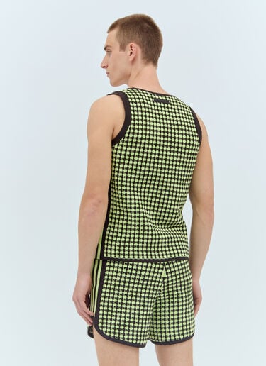 Crochet Knit Vest adidas by Wales Bonner Crochet Knit Vest Green awb0357012