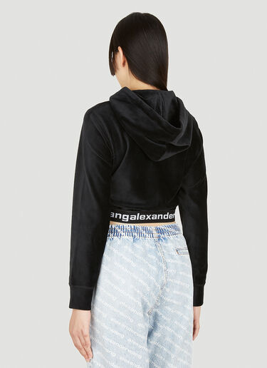 灯芯绒连帽运动衫 Alexander Wang 灯芯绒连帽运动衫 黑 awg0245010