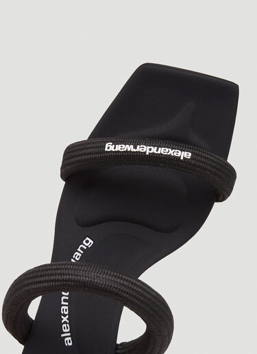 Alexander Wang Jessie 圆形织带高跟凉鞋 黑 awg0245029
