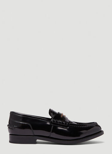 Alexander Wang ロゴスリップオンシューズ ブラック awg0245032