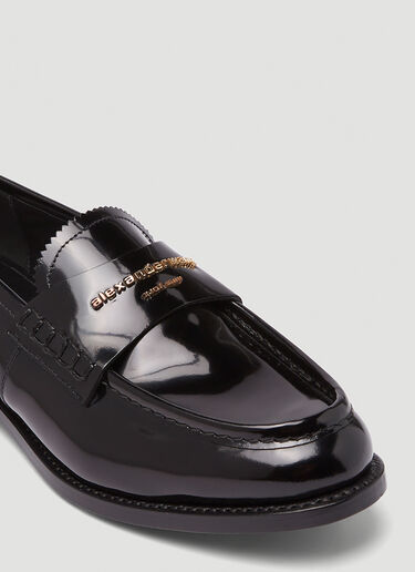 Alexander Wang ロゴスリップオンシューズ ブラック awg0245032