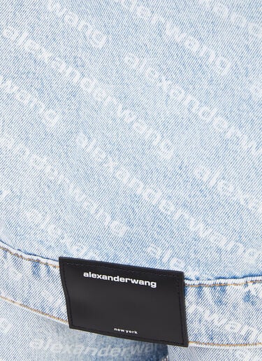 Alexander Wang 로고 데님 재킷 블루 awg0245043