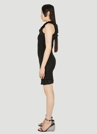 Alexander Wang 러플 트림 드레스 블랙 awg0249001