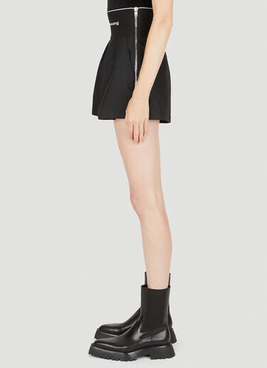 Alexander Wang High Waist Pleated Shorts Black awg0249008