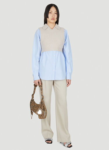 Alexander Wang 徽标腰围长裤 米 awg0249030