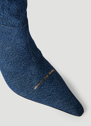 Viola Slouch Denim Boots Alexander Wang Viola Slouch Denim Boots Blue awg0250039