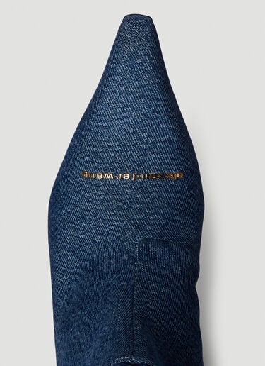 Alexander Wang Viola Slouch Denim Boots Blue awg0250039
