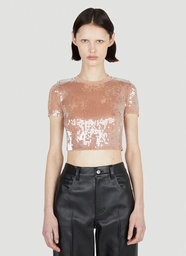 Sequin T-Shirt Alexander Wang Sequin T-Shirt Beige awg0252008