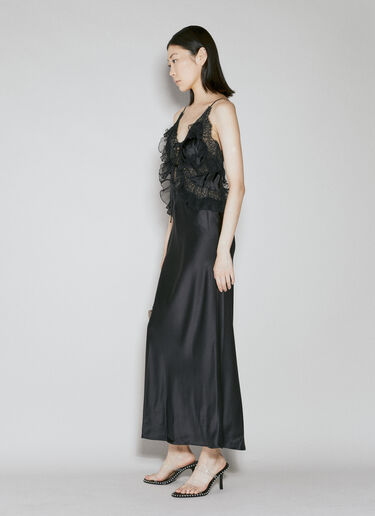 Alexander Wang 蕾丝组合中长连衣裙 黑 awg0253020