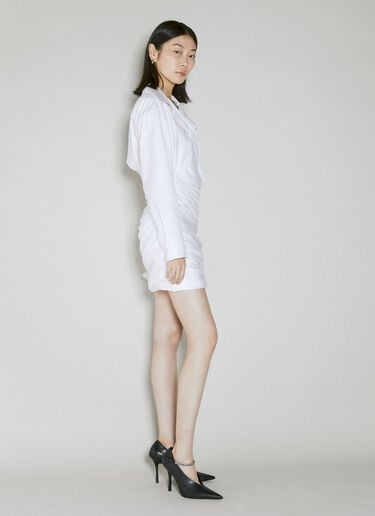 Alexander Wang Draped Back Dress White awg0253057