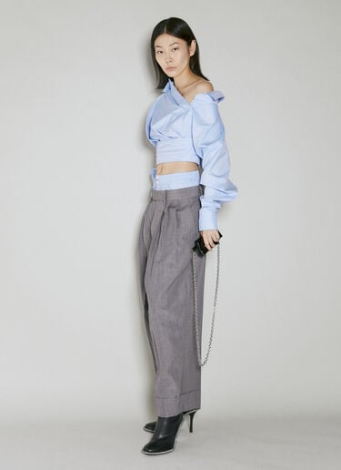 Exposed Boxer Tailored Pants Alexander Wang Exposed Boxer Tailored Pants Grey awg0253061