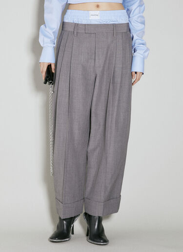 Exposed Boxer Tailored Pants Alexander Wang Exposed Boxer Tailored Pants Grey awg0253061