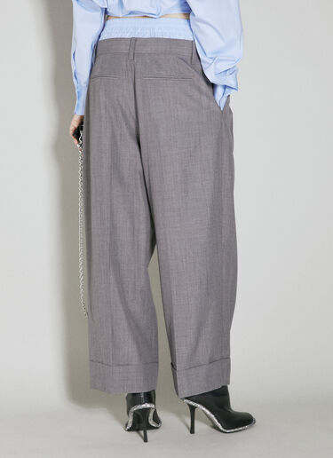 Alexander Wang Exposed Boxer Tailored Pants Grey awg0253061