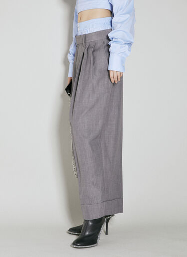 Alexander Wang Exposed Boxer Tailored Pants Grey awg0253061
